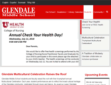 Tablet Screenshot of glendale.slcschools.org