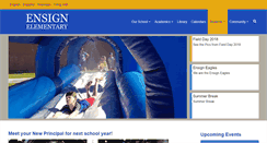 Desktop Screenshot of ensign.slcschools.org