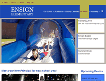 Tablet Screenshot of ensign.slcschools.org