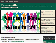 Tablet Screenshot of bonneville.slcschools.org