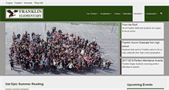 Desktop Screenshot of franklin.slcschools.org
