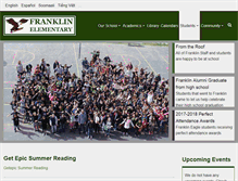 Tablet Screenshot of franklin.slcschools.org
