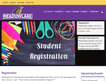 Tablet Screenshot of meadowlark.slcschools.org