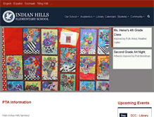 Tablet Screenshot of indianhills.slcschools.org