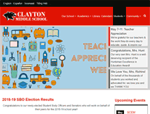 Tablet Screenshot of clayton.slcschools.org