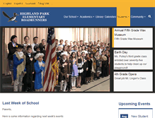 Tablet Screenshot of highlandpark.slcschools.org