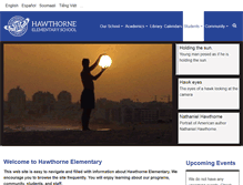 Tablet Screenshot of hawthorne.slcschools.org